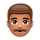 👨🏽 Emoji Hombre: Tono De Piel Medio en WhatsApp 2.19.7.