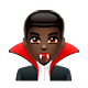 Emoji 🧛🏿‍♂️ Vampiro Uomo: Carnagione Scura su WhatsApp 2.19.7.