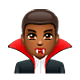🧛🏾‍♂️ Emoji Vampiro Hombre: Tono De Piel Oscuro Medio en WhatsApp 2.19.7.