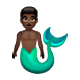 🧜🏿‍♂️ Emoji Sirena Hombre: Tono De Piel Oscuro en WhatsApp 2.19.7.