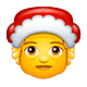 Emoji 🤶 Mamma Natale su WhatsApp 2.19.7.