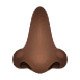 Emoji 👃🏿 Naso: Carnagione Scura su WhatsApp 2.19.7.