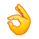 Emoji 👌 Mano Che Fa OK su WhatsApp 2.19.7.