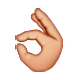 👌🏼 Emoji OK-Zeichen: mittelhelle Hautfarbe WhatsApp 2.19.7.