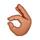 👌🏽 Emoji OK-Zeichen: mittlere Hautfarbe WhatsApp 2.19.7.