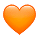 Emoji 🧡 Cuore Arancione su WhatsApp 2.19.7.