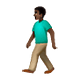 🚶🏿 Emoji Persona Caminando: Tono De Piel Oscuro en WhatsApp 2.19.7.