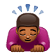 Emoji 🙇🏾 Persona Che Fa Un Inchino Profondo: Carnagione Abbastanza Scura su WhatsApp 2.19.7.