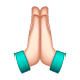 🙏🏻 Emoji Manos En Oración: Tono De Piel Claro en WhatsApp 2.19.7.