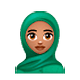 🧕🏽 Emoji Frau mit Kopftuch: mittlere Hautfarbe WhatsApp 2.19.7.