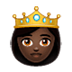 👸🏿 Emoji Prinzessin: dunkle Hautfarbe WhatsApp 2.19.7.