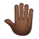 🤚🏿 Emoji Dorso Da Mão Levantado: Pele Escura na WhatsApp 2.19.7.