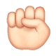 Emoji ✊🏻 Pugno: Carnagione Chiara su WhatsApp 2.19.7.