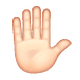 Emoji ✋🏻 Mano Alzata: Carnagione Chiara su WhatsApp 2.19.7.
