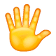 🖐️ Emoji Hand mit gespreizten Fingern WhatsApp 2.19.7.