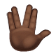 🖖🏿 Emoji Saudação Vulcana: Pele Escura na WhatsApp 2.19.7.