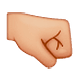 🤜🏼 Emoji Faust nach rechts: mittelhelle Hautfarbe WhatsApp 2.19.7.