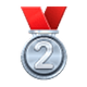 Emoji 🥈 Medaglia D’argento su WhatsApp 2.19.7.
