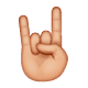 🤘🏼 Emoji Teufelsgruß: mittelhelle Hautfarbe WhatsApp 2.19.7.