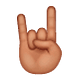 🤘🏽 Emoji Saudação Do Rock: Pele Morena na WhatsApp 2.19.7.
