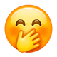 🤭 Emoji verlegen kicherndes Gesicht WhatsApp 2.19.7.