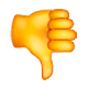 Emoji 👎 Pollice Verso su WhatsApp 2.19.7.