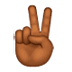 ✌🏾 Emoji Victory-Geste: mitteldunkle Hautfarbe WhatsApp 2.19.7.