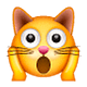 Emoji 🙀 Gatto Esterrefatto su WhatsApp 2.19.7.
