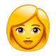 Emoji 👩 Donna su WhatsApp 2.19.7.