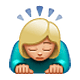 🙇🏼‍♀️ Emoji Mujer Haciendo Una Reverencia: Tono De Piel Claro Medio en WhatsApp 2.19.7.