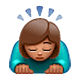 Emoji 🙇🏽‍♀️ Donna Che Fa Inchino Profondo: Carnagione Olivastra su WhatsApp 2.19.7.