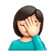 🤦🏻‍♀️ Emoji sich an den Kopf fassende Frau: helle Hautfarbe WhatsApp 2.19.7.