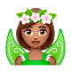 Emoji 🧚🏽‍♀️ Fata Donna: Carnagione Olivastra su WhatsApp 2.19.7.
