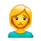 Emoji 🙍‍♀️ Donna Corrucciata su WhatsApp 2.19.7.