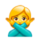 🙅‍♀️ Emoji Mujer Haciendo El Gesto De «no» en WhatsApp 2.19.7.