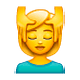 💆‍♀️ Emoji Frau, die eine Kopfmassage bekommt WhatsApp 2.19.7.
