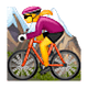 Emoji 🚵‍♀️ Ciclista Donna Di Mountain Bike su WhatsApp 2.19.7.