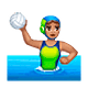 🤽🏽‍♀️ Emoji Mujer Jugando Al Waterpolo: Tono De Piel Medio en WhatsApp 2.19.7.