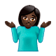 🤷🏿‍♀️ Emoji Mulher Dando De Ombros: Pele Escura na WhatsApp 2.19.7.