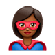 🦸🏾‍♀️ Emoji Superheroína: Tono De Piel Oscuro Medio en WhatsApp 2.19.7.
