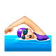 🏊🏻‍♀️ Emoji Mujer Nadando: Tono De Piel Claro en WhatsApp 2.19.7.