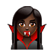 Émoji 🧛🏿‍♀️ Vampire Femme : Peau Foncée sur WhatsApp 2.19.7.