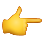 👉 Emoji nach rechts weisender Zeigefinger WhatsApp 2.20.198.15.