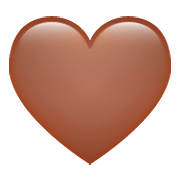 🤎 Emoji Corazón Marrón en WhatsApp 2.20.198.15.