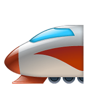 Emoji 🚅 Treno Alta Velocità Punta Arrotondata su WhatsApp 2.20.198.15.