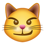 Emoji 😼 Gatto Con Sorriso Sarcastico su WhatsApp 2.20.198.15.