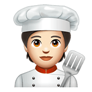 Émoji 🧑🏻‍🍳 Cuisinier (tous Genres) : Peau Claire sur WhatsApp 2.20.198.15.