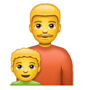 👨‍👦 Emoji Familie: Mann, Junge WhatsApp 2.20.198.15.
