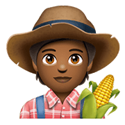🧑🏾‍🌾 Emoji Agricultor: Pele Morena Escura na WhatsApp 2.20.198.15.