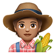 🧑🏽‍🌾 Emoji Agricultor: Pele Morena na WhatsApp 2.20.198.15.